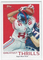 2009 Topps National Chicle Greatest Thrills #GT2 David Tyree