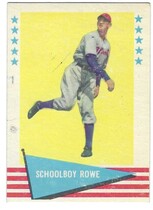 1961 Fleer Base Set #73 Schoolboy Rowe