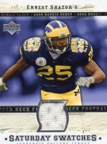 2005 Upper Deck Rookie Debut Saturday Swatches #SA-ES Ernest Shazor