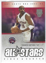 2002 Fleer Hot Shots #152 Vince Carter