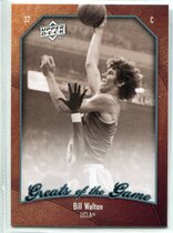 2009 Upper Deck Greats of the Game #61 Bill Walton