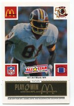 1986 McDonalds All Stars Black #81 Art Monk