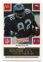 1986 McDonalds All Stars Black #82 Mike Quick