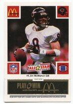 1986 McDonalds All Stars Black #9 Jim McMahon