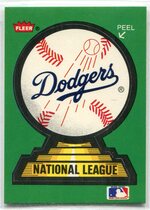 1988 Fleer Team Logo Stickers #9 Dodgers