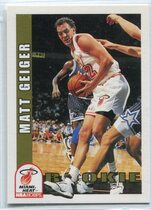 1992 NBA Hoops Base Set #412 Matt Geiger