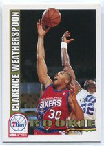 1992 NBA Hoops Base Set #449 Clar. Weatherspoon