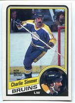 1984 O-Pee-Chee OPC Base Set #90 Charlie Simmer