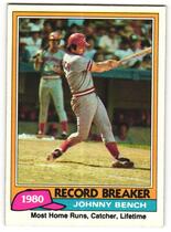 1981 Topps Base Set #201 Johnny Bench