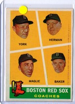 1960 Topps Base Set #456 Red Sox Coaches