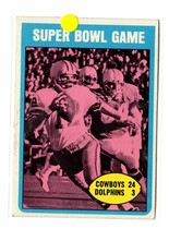 1972 Topps Base Set #139 Super Bowl