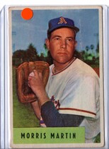 1954 Bowman Base Set #179 Morris Martin