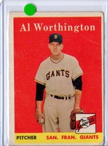 1958 Topps Base Set #427 Al Worthington