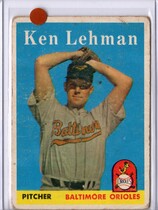 1958 Topps Base Set #141 Ken Lehman