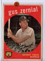 1959 Topps Base Set #409 Gus Zernial