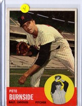 1963 Topps Base Set #19 Pete Burnside