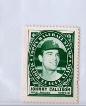 1961 Topps Stamps Inserts #50 Johnny Callison
