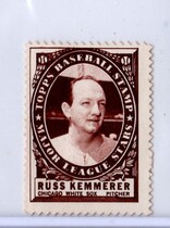 1961 Topps Stamps Inserts #121 Russ Kemmerer