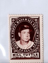 1961 Topps Stamps Inserts #167 Bill Tuttle