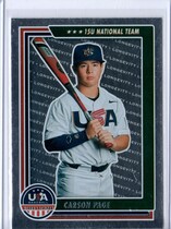 2022 Panini USA Baseball Stars & Stripes Longevity (Hobby) #81 Carson Page