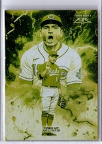 2022 Topps Fire Fired Up Gold Minted #FIU-5 Joey Votto