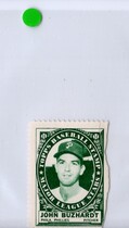 1961 Topps Stamps Inserts #49 John Buzhardt
