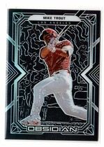 2022 Panini Chronicles Obsidian #29 Mike Trout