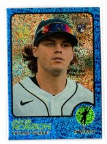 2022 Topps Heritage High Number Chrome Blue Sparkle Refractor #588 Jacob Robson