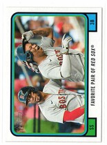 2022 Topps Heritage High Number Combo Cards #CC-8 Rafael Devers|Xander Bogaerts