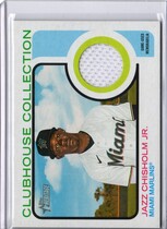 2022 Topps Heritage High Number Clubhouse Collection Relics #CCR-JCJ Jazz Chisholm Jr.