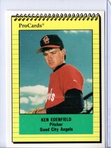 1991 ProCards Quad City Angels #2620 Ken Edenfield