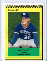 1991 ProCards Syracuse Chiefs #2483 Marty Pevey