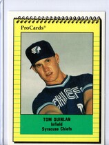 1991 ProCards Syracuse Chiefs #2487 Tom Quinlan