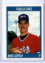 1990 Cal League Visalia Oaks #59 Mike Aspray