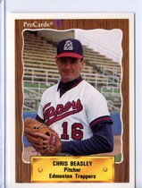 1990 ProCards Edmonton Trappers #509 Chris Beasley
