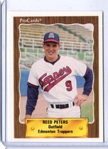 1990 ProCards Edmonton Trappers #529 Reed Peters