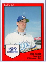 1989 ProCards Williamsport Bills #648 Greg Fulton