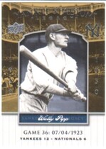 2008 Upper Deck Yankee Stadium Legacy Collection 1-500 #36 Wally Pipp