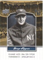 2008 Upper Deck Yankee Stadium Legacy Collection 1-500 #422 George Pipgras