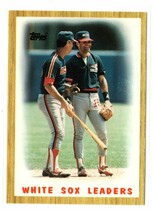 1987 Topps Tiffany #356 White Sox Leaders