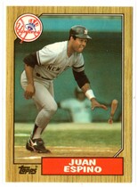 1987 Topps Tiffany #239 Juan Espino