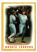 1987 Topps Tiffany #256 Royals Leaders