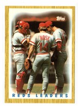 1987 Topps Tiffany #281 Reds Leaders