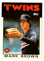 1986 Topps Tiffany #451 Mark Brown