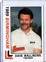 1989 Best Birmingham Barons #25 Dave Wallwork