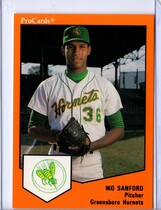 1989 ProCards Greensboro Hornets #423 Mo Sanford