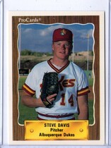 1990 ProCards Albuquerque Dukes #337 Steve Davis