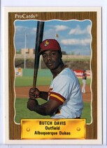 1990 ProCards Albuquerque Dukes #357 Butch Davis