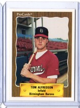 1990 ProCards Birmingham Barons #1394 Tom Alfredson