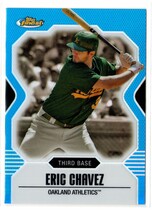 2007 Finest Blue Refractor #47 Eric Chavez